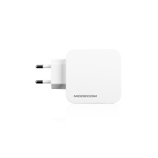 MODECOM 4U ZASILACZ DO URZĄDZEŃ MOBILNYCH 40W Z CZTEREMA PORTAMI USB (5V; 2,4A) MODECOM