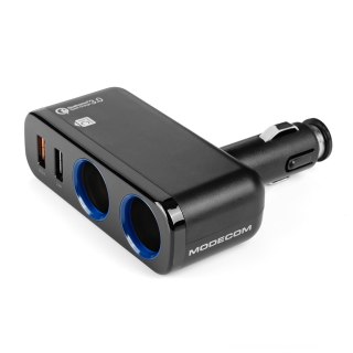MODECOM CG2U2Q ROYAL ZASILACZ USB DO SAMOCHODU Z GNIAZDEM MODECOM