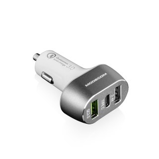 MODECOM CU2C1 ŁADOWARKA SAMOCHODOWA (Quick Charge 3.0 + USB + USB Typ C) MODECOM