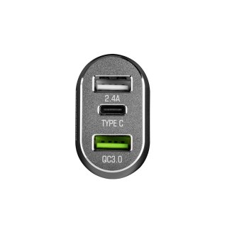 MODECOM CU2C1 ŁADOWARKA SAMOCHODOWA (Quick Charge 3.0 + USB + USB Typ C) MODECOM