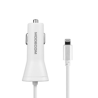 MODECOM KULL ROYAL ZASILACZ USB DO SAMOCHODU Z KABLEM LIGHTNING MODECOM