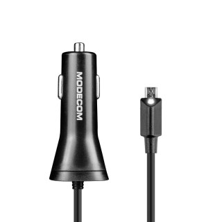 MODECOM KULU ROYAL ZASILACZ USB DO SAMOCHODU Z KABLEM microUSB MODECOM