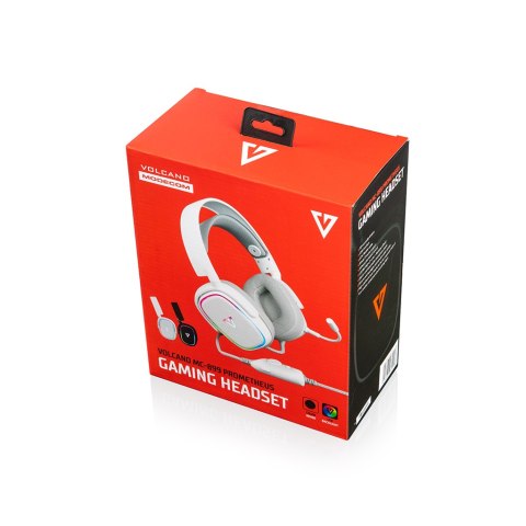 MODECOM VOLCANO MC-899 PROMETHEUS BIAŁE SŁUCHAWKI NAGŁOWNE Z MIKROFONEM MODECOM