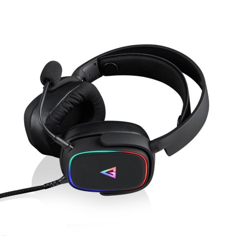 MODECOM VOLCANO MC-899 PROMETHEUS CZARNE SŁUCHAWKI NAGŁOWNE Z MIKROFONEM MODECOM
