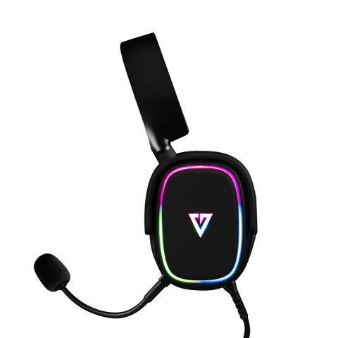 MODECOM VOLCANO MC-899 PROMETHEUS CZARNE SŁUCHAWKI NAGŁOWNE Z MIKROFONEM MODECOM