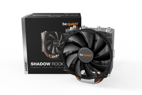 BE QUIET! Be quiet! SHADOW ROCK SLIM 2 Procesor Chlodnica/wentylator 13,5 cm Aluminium, Czarny, Miedziany 1 szt.