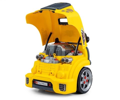 Milly Mally Zestaw mechanik warsztat silnik rozkręcalny N-Gine żółty