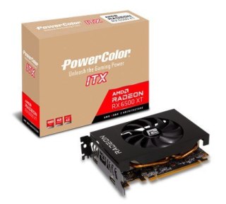 PowerColor Karta graficzna Powercolor Radeon RX6500 ITX 4GB GDDR6 HDMI DP (AXRX 6500XT 4GBD6-DH)