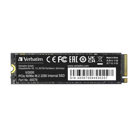 Verbatim Dysk SSD Verbatim Vi3000 512 GB M.2 PCI Express 3.0 NVMe 49374-483