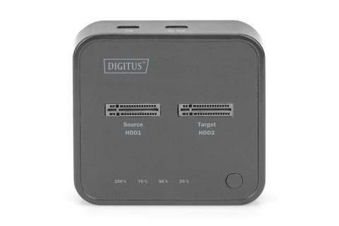DIGITUS DIGITUS STACJA DOKUJĄCA DO SSD M.2 NVME Z FUNKCJĄ KLONOWANIA OFFLINE, USB-C, CZARNA DA-71545