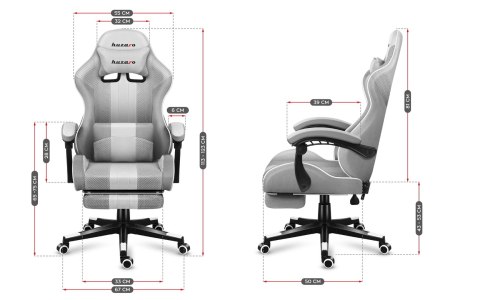 Huzaro Fotel gamingowy Huzaro Force 4.7 White Mesh
