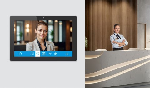 IIYAMA Iiyama TW1023ASC-B3P signage display Kiosk 25,6 cm (10.1") Wi-Fi 385 cd/m2 WXGA Czarny Ekran dotykowy Procesor wbudowany Android