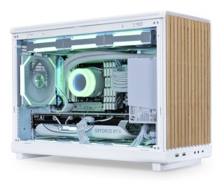 LIAN LI Obudowa PC Lian Li DAN A3-mATX Wood Edition, Szkło hartowane, Micro-ATX - Buk, biała