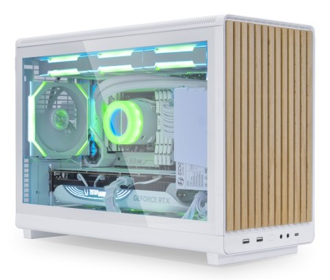 LIAN LI Obudowa PC Lian Li DAN A3-mATX Wood Edition, Szkło hartowane, Micro-ATX - Buk, biała
