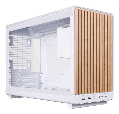 LIAN LI Obudowa PC Lian Li DAN A3-mATX Wood Edition, Szkło hartowane, Micro-ATX - Buk, biała
