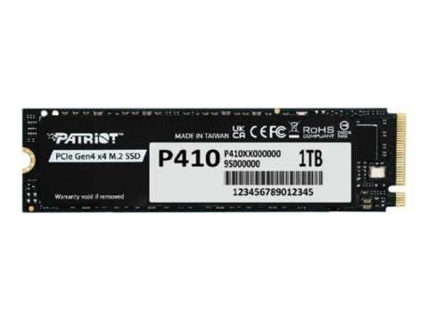 Patriot Memory Dysk SSD Patriot Viper P410 M.2 PCI-Ex4 NVMe 1.4 1TB 5GB/s (P410P1TBM28H)