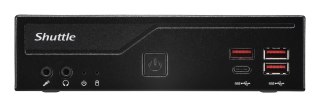 Shuttle Shuttle DB860 komputer typu barebone Wielkość PC 1.35L Czarny Intel B860 LGA 1851 (Socket V1)
