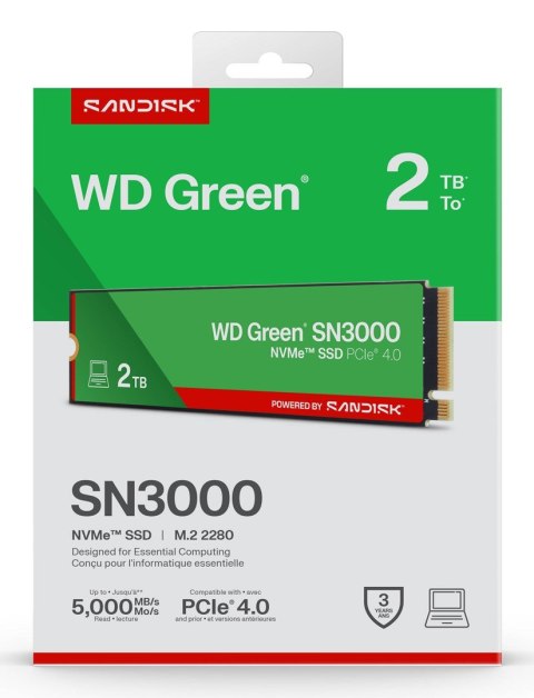 WD SSD WD Green SN3000 2TB NVMe WDS200T4G0E
