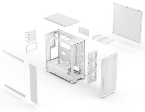 FRACTAL DESIGN Okulary przeciwsłoneczne Epoch White TG Clear tint