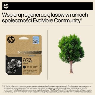 Hewlett-Packard HP Oryginalny czarny tusz 937e EvoMore
