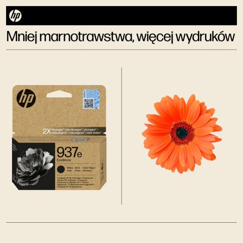 Hewlett-Packard HP Oryginalny czarny tusz 937e EvoMore