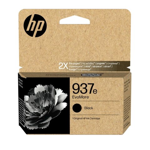 Hewlett-Packard HP Oryginalny czarny tusz 937e EvoMore