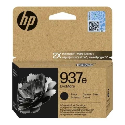 Hewlett-Packard HP Oryginalny czarny tusz 937e EvoMore