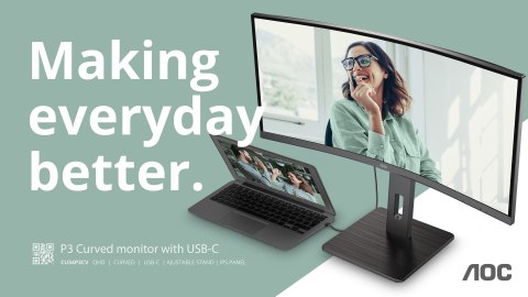 AOC MONITOR AOC LED 34" CU34P3CV