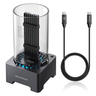 GRAUGEAR Stacja dokująca GRAUGEAR USB 4.0 f. M.2 PCIe Gen4x4 NVMe SSD