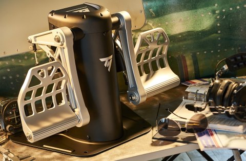 THRUSTMASTER Thrustmaster TPR Rudder Czarny, Srebrny USB Flight Sim Analogowy PC