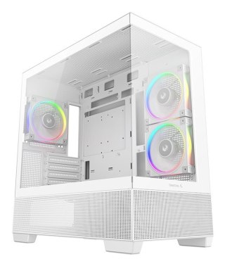 DEEPCOOL DeepCool CG380 3F WH Midi Tower Biały