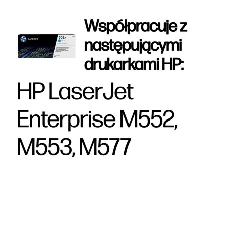 Hewlett-Packard HP 508A oryginalny wkład laserowy, błękitny