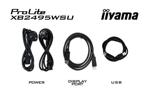 IIYAMA Iiyama ProLite XB2495WSU-B1 monitor komputerowy 61,2 cm (24.1") 1920 x 1200 px Full HD LCD Czarny
