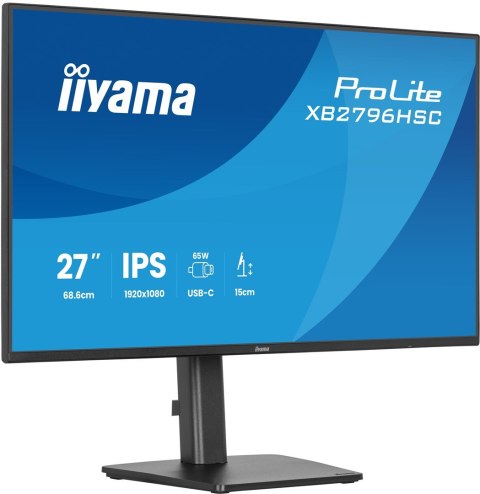 IIYAMA Iiyama ProLite XB2796HSC-B1 monitor komputerowy 68,6 cm (27") 1920 x 1080 px Full HD LED Czarny