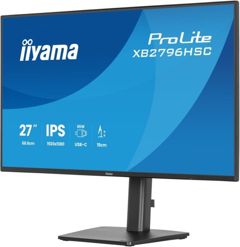 IIYAMA Iiyama ProLite XB2796HSC-B1 monitor komputerowy 68,6 cm (27") 1920 x 1080 px Full HD LED Czarny