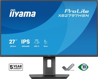 IIYAMA Iiyama ProLite XB2797HSN-B1 monitor komputerowy 68,6 cm (27") 1920 x 1080 px Full HD LCD Czarny