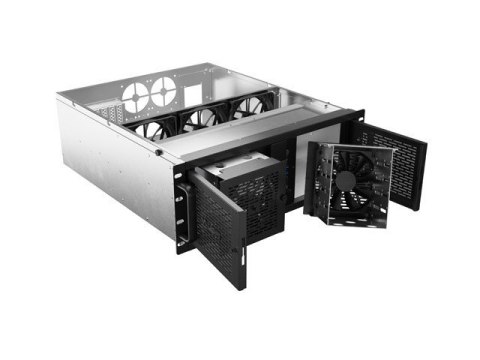 Lanberg Obudowa do serwera modułowego Rack 4U Lanberg SC01-5204-12B