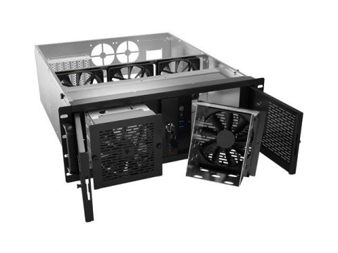 Lanberg Obudowa do serwera modułowego Rack 4U Lanberg SC01-5204-12B