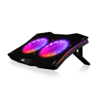 MODECOM MODECOM CF18 RGB SILENT FAN CZARNA PODSTAWKA CHŁODZĄCA POD LAPTOPA