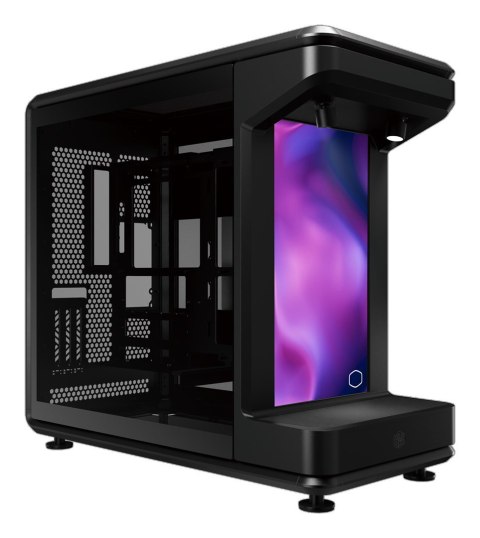 No name Cooler Master MasterFrame 360 STAGE LCD Full Tower Czarny, Przezroczysty