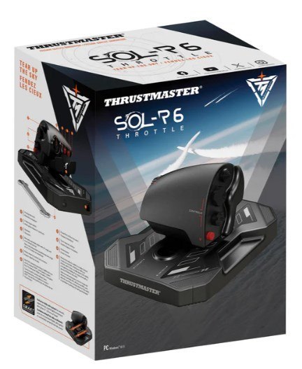 THRUSTMASTER Thrustmaster Sol-R 6 Throttle Czarny USB Kontroler ruchu Analogowa/Cyfrowa PC