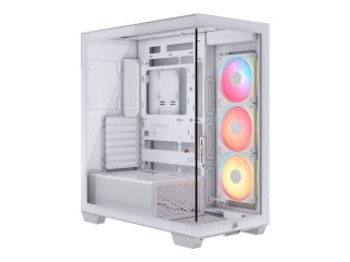 Corsair Obudowa komputera typu mid-tower CORSAIR 3500X LX-R RGB iCUE LINK biała ze szkła hartowanego