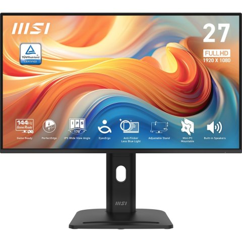 MSI MSI Pro MP275PGDE E14 monitor komputerowy 68,6 cm (27") 1920 x 1080 px Full HD LCD Czarny
