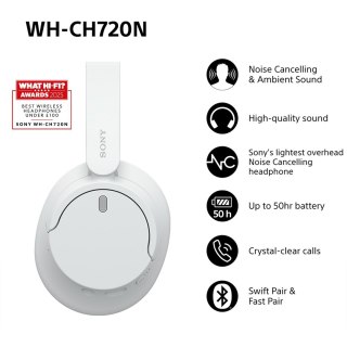 Sony Słuchawki Sony WHCH720NW.CE7 Białe