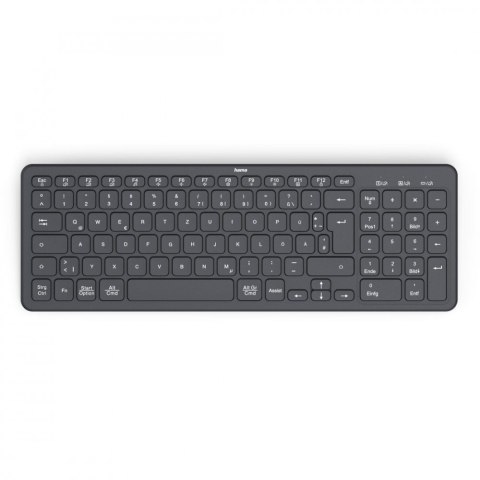 Hama Klawiatura WK-300 bezprzewodowa Czarna