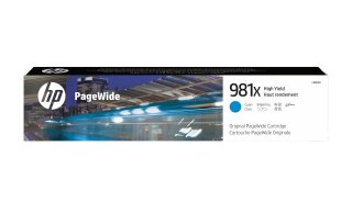 Hewlett-Packard Wkład atramentowy 981X Cyan wysoka wydajność