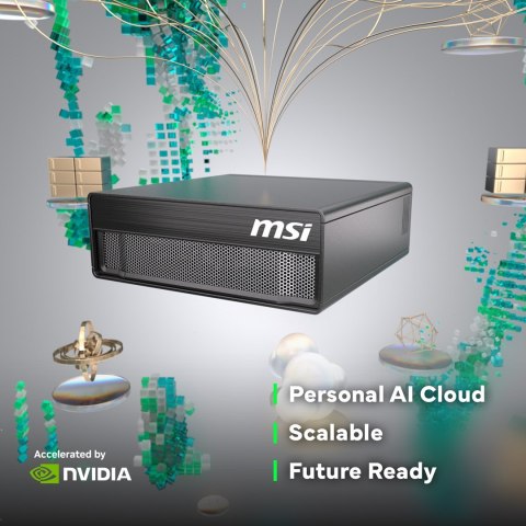 MSI MSI AI EdgeXpert MS-C931 ARM Cortex-X925 10Core + ARM Cortex-A725 10Core 128GB LPDDR5x SSD4TB M.2 NVMe NVIDIA GB10 Grace Blackwe