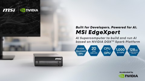 MSI MSI AI EdgeXpert MS-C931 ARM Cortex-X925 10Core + ARM Cortex-A725 10Core 128GB LPDDR5x SSD4TB M.2 NVMe NVIDIA GB10 Grace Blackwe