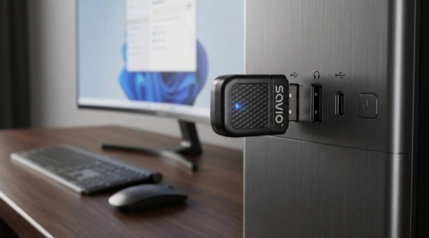 SAVIO BT-070 Adapter USB WiFi 6 Bluetooth 5.4