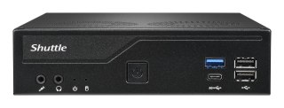 Shuttle Shuttle XP? slim DH610V2 komputer typu barebone Wielkość PC 1.35L Czarny Intel H610 LGA 1700